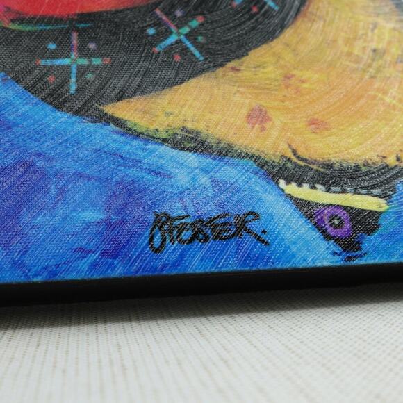 Whimsy Fish Wall Art Jenny Foster Ruffles Canvas Whimsy 2012 RARE Dead Stock - Picture 2 of 16